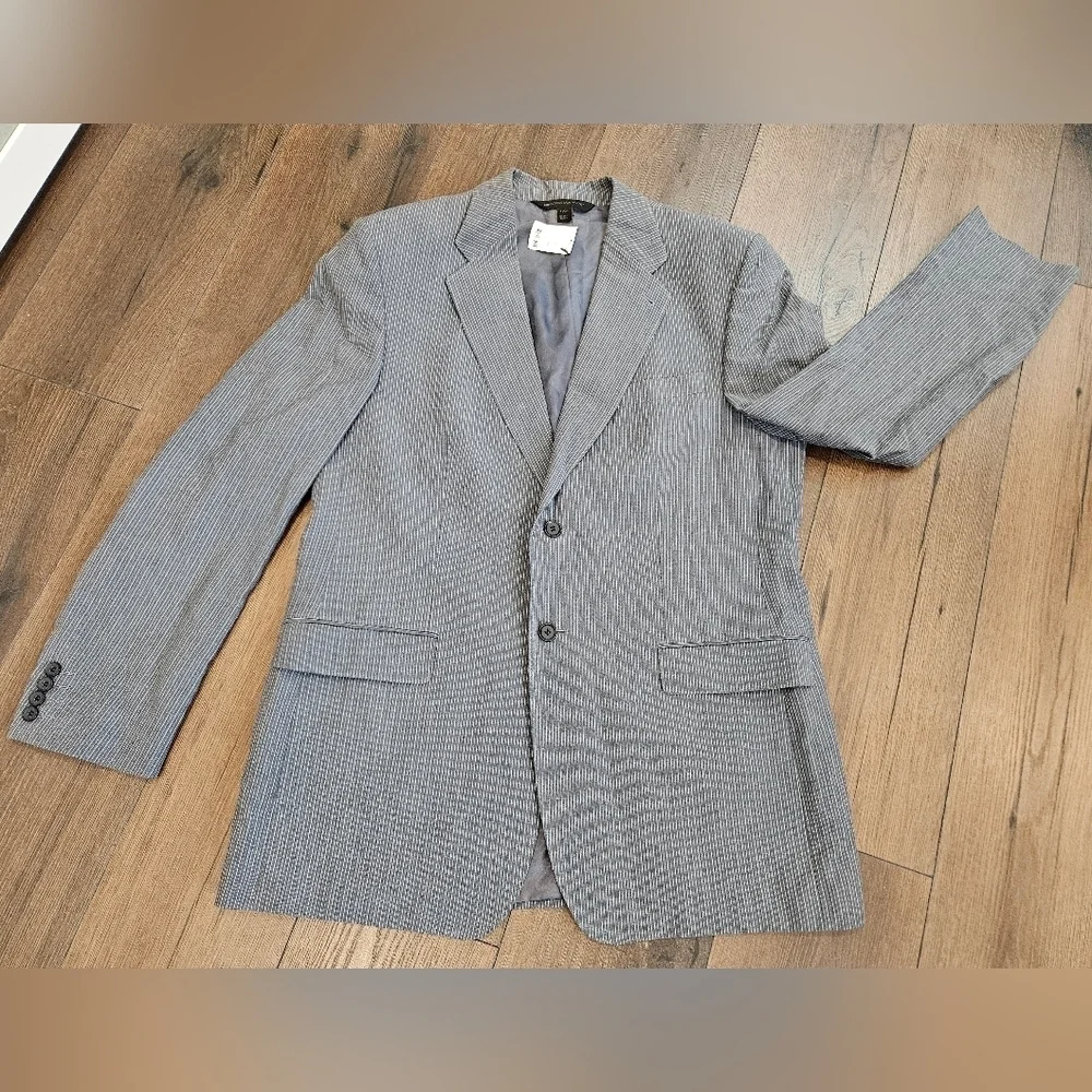 NWT Express Men's Blue/Gray Blazer - 42R